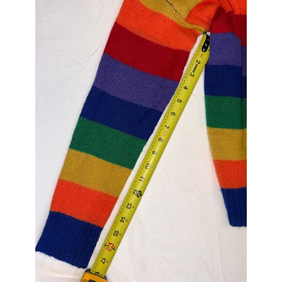 Nasty Gal Women’s M/L Rainbow Crewneck Sweater - Picture 7 of 8